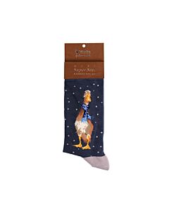Wrendale Designs Christmas Scarves Duck Mens Socks